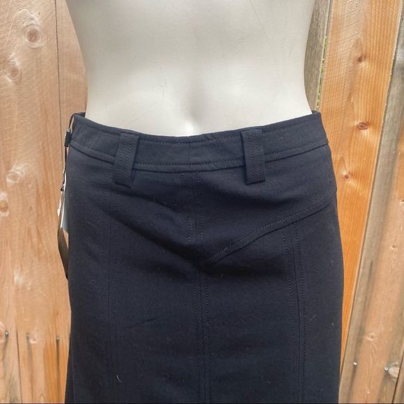 Max Mara weekend black wool blend midi skirt size 2 - Picture 7 of 7